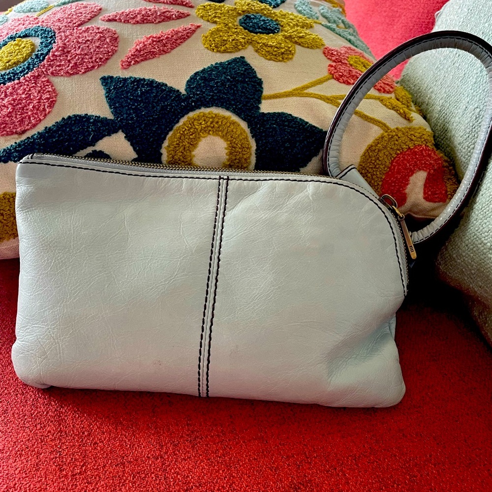 HOBO Brand Sheila Collection Sable Wristlet - Pale Blue